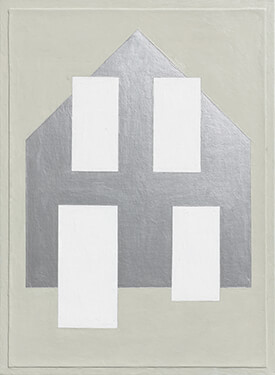 painting, Gry Sil Wht, by Andrew Spence.